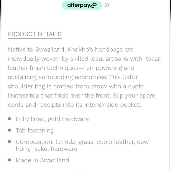 Khokho Jabu Hand Woven Shoulder Bag - Picture 13 of 14